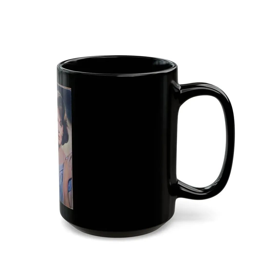 Lisa Gastoni #09 - Mag. Cover (Vintage Female Icon) Black Coffee Mug - Go Mug Yourself
