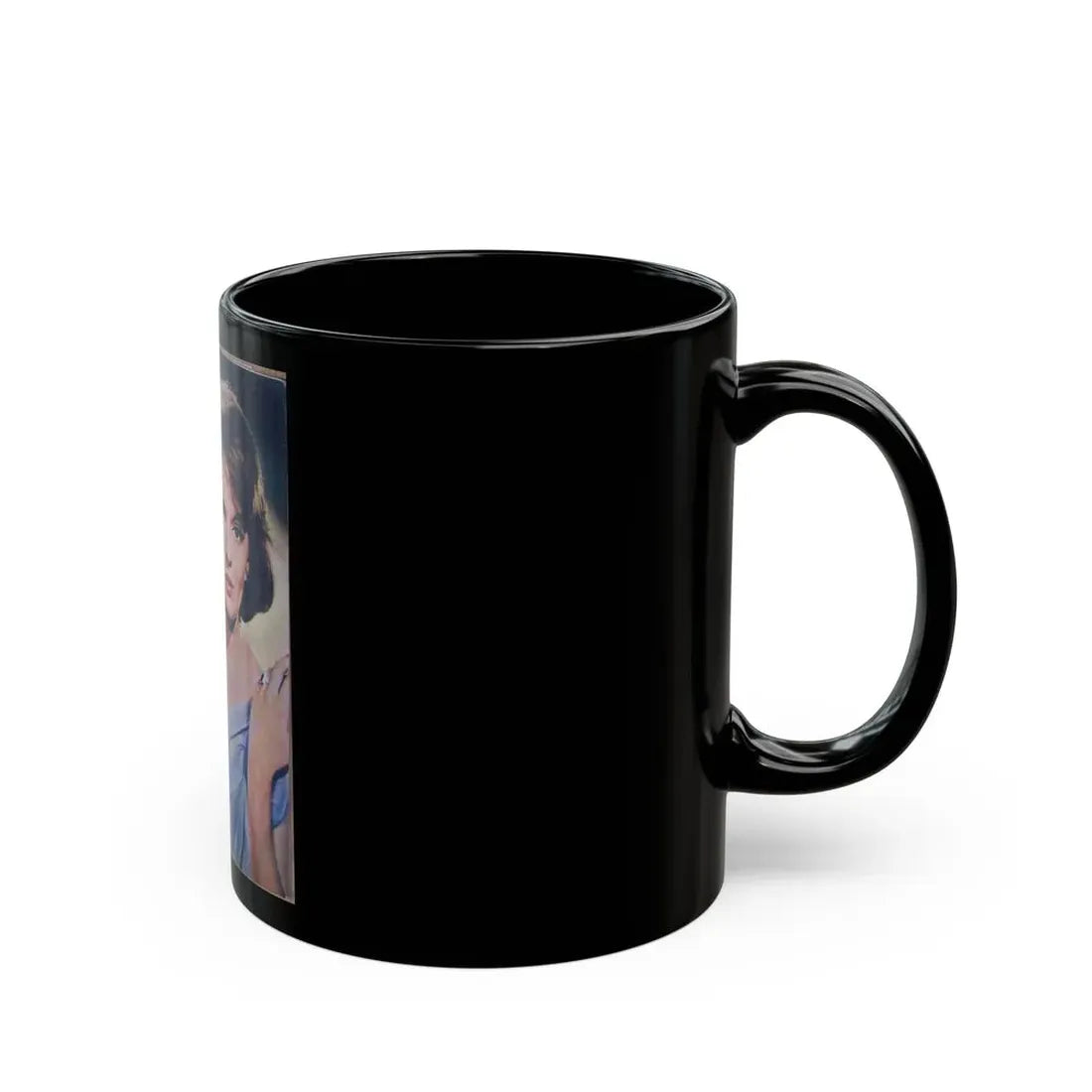 Lisa Gastoni #09 - Mag. Cover (Vintage Female Icon) Black Coffee Mug - Go Mug Yourself