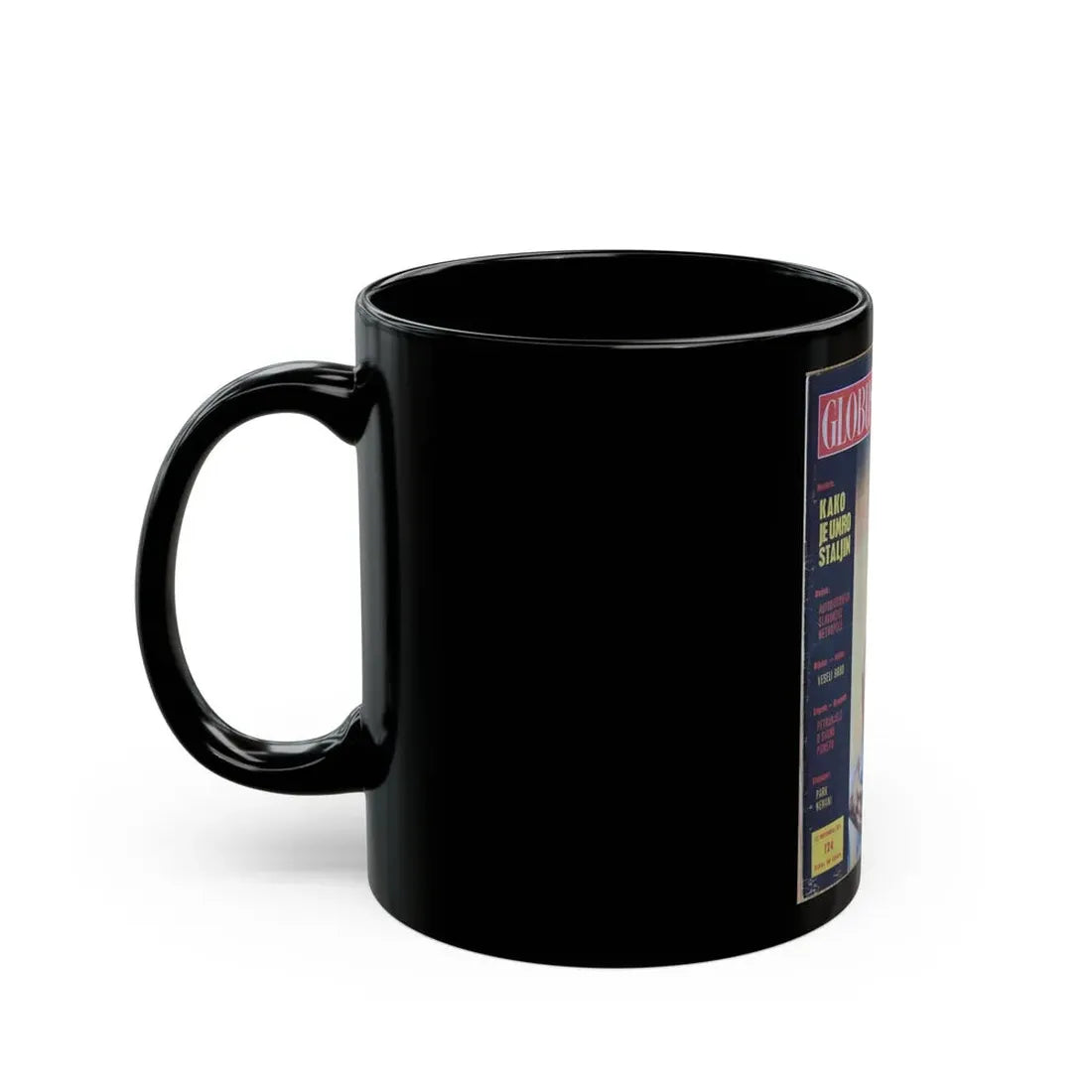 Lisa Gastoni #09 - Mag. Cover (Vintage Female Icon) Black Coffee Mug - Go Mug Yourself