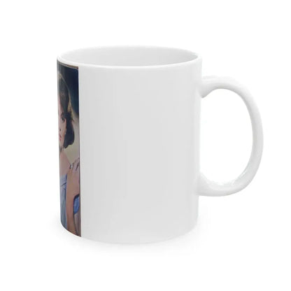 Lisa Gastoni #09 - Mag. Cover (Vintage Female Icon) White Coffee Mug - Go Mug Yourself
