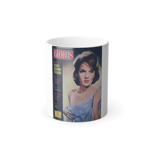 Lisa Gastoni #09 - Mag. Cover (Vintage Female Icons) Color Changing Mug 11oz-11oz-Go Mug Yourself