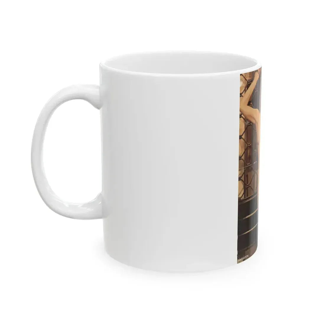 Lisa Gastoni #10 - Nude (Vintage Female Icon) White Coffee Mug - Go Mug Yourself