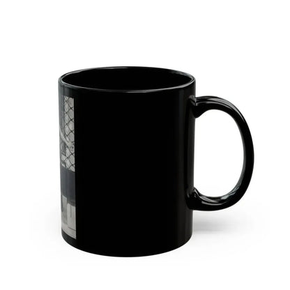 Lisa Gastoni #12 - Nude (Vintage Female Icon) Black Coffee Mug - Go Mug Yourself