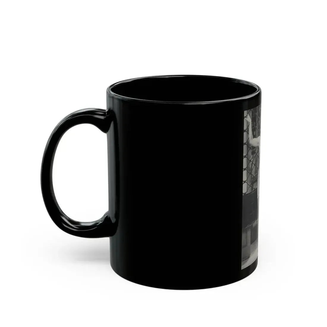 Lisa Gastoni #12 - Nude (Vintage Female Icon) Black Coffee Mug - Go Mug Yourself