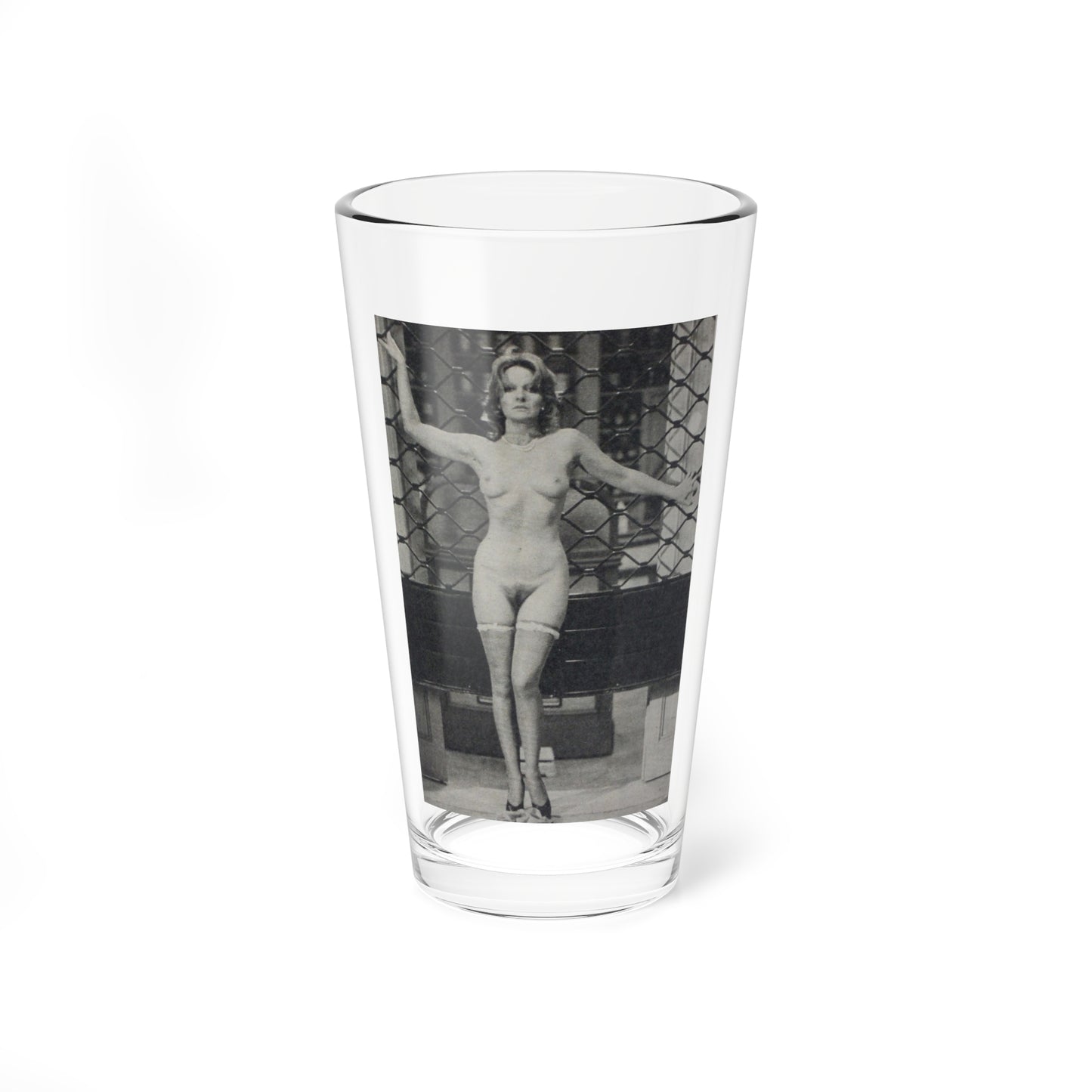 Lisa Gastoni #12 - Nude (Vintage Female Icon) Pint Glass 16oz-16oz-Go Mug Yourself