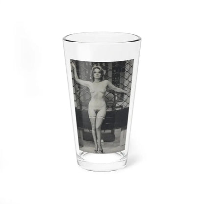 Lisa Gastoni #12 - Nude (Vintage Female Icon) Pint Glass 16oz 16oz - Go Mug Yourself