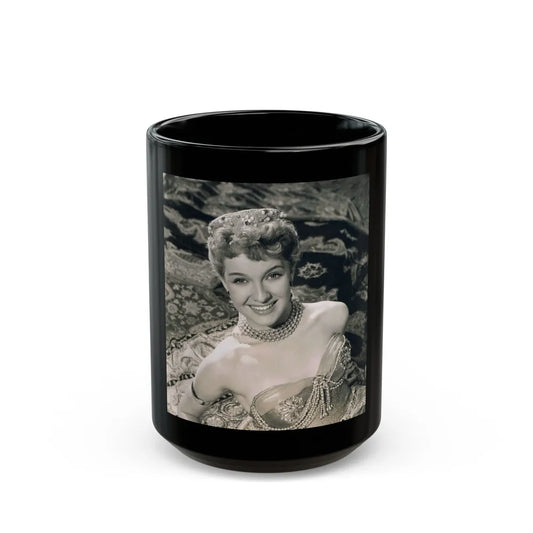 Lisa Gastoni #31 (Vintage Female Icon) Black Coffee Mug-15oz-Go Mug Yourself