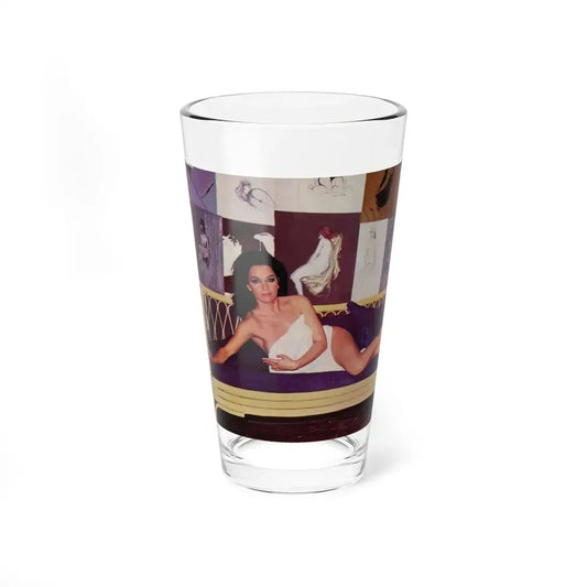 Lisa Gastoni #34 (Vintage Female Icon) Pint Glass 16oz 16oz - Go Mug Yourself