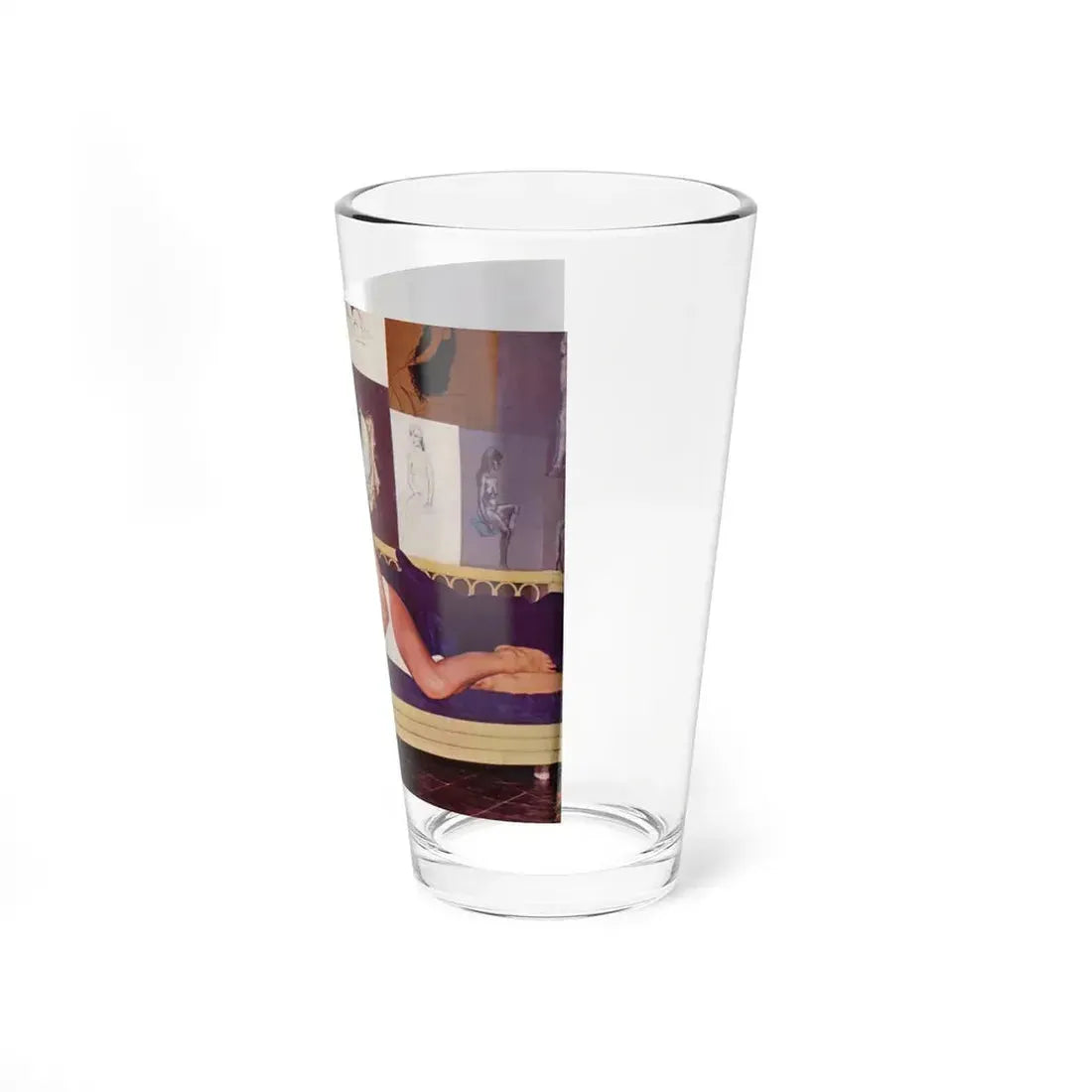 Lisa Gastoni #34 (Vintage Female Icon) Pint Glass 16oz - Go Mug Yourself