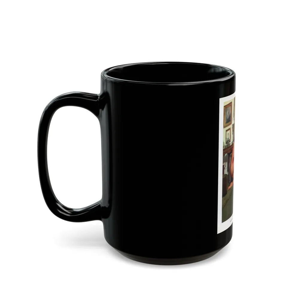 Lisa Gastoni #36 (Vintage Female Icon) Black Coffee Mug-Go Mug Yourself