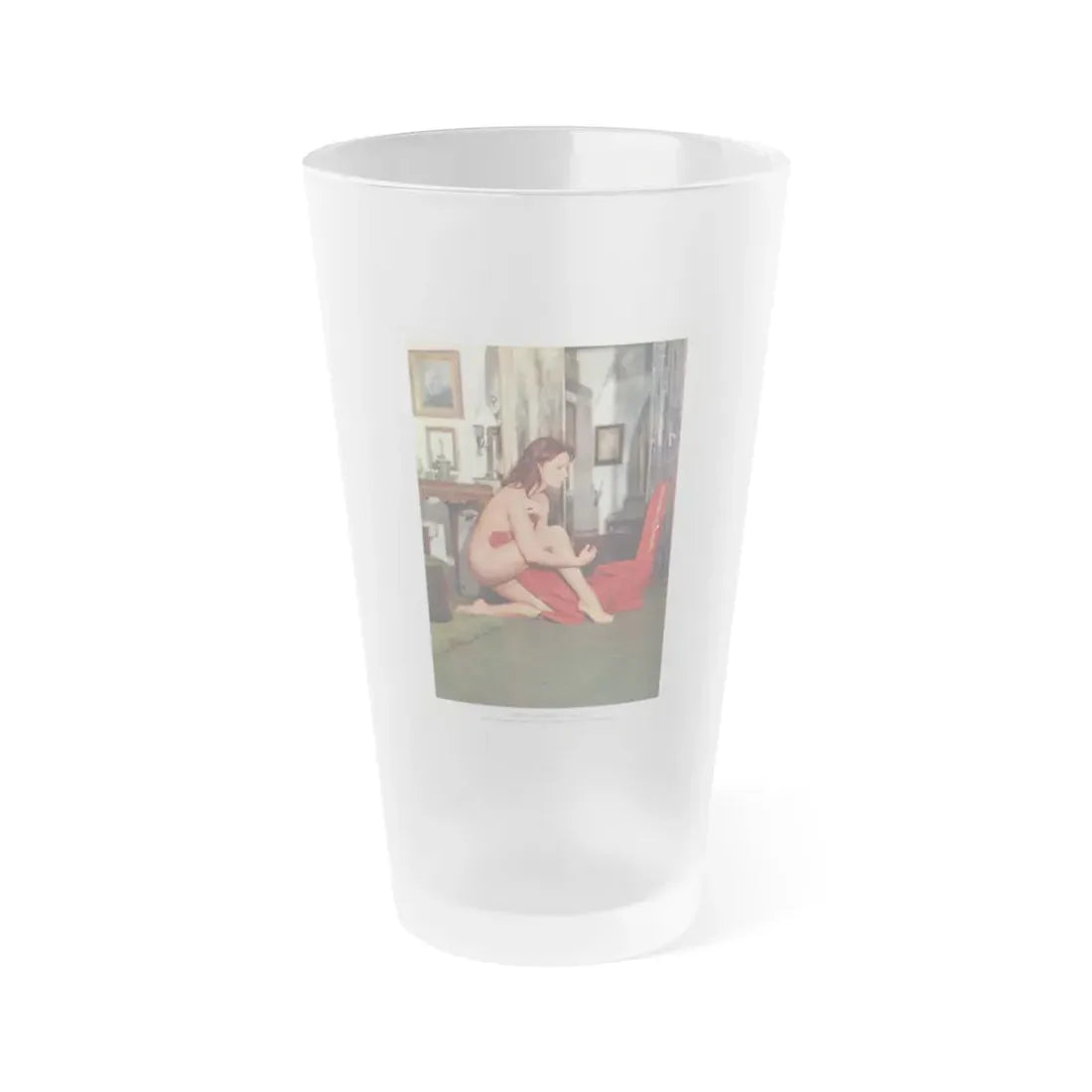 Lisa Gastoni #36 (Vintage Female Icon) Frosted Pint Glass 16oz 16oz Frosted - Go Mug Yourself