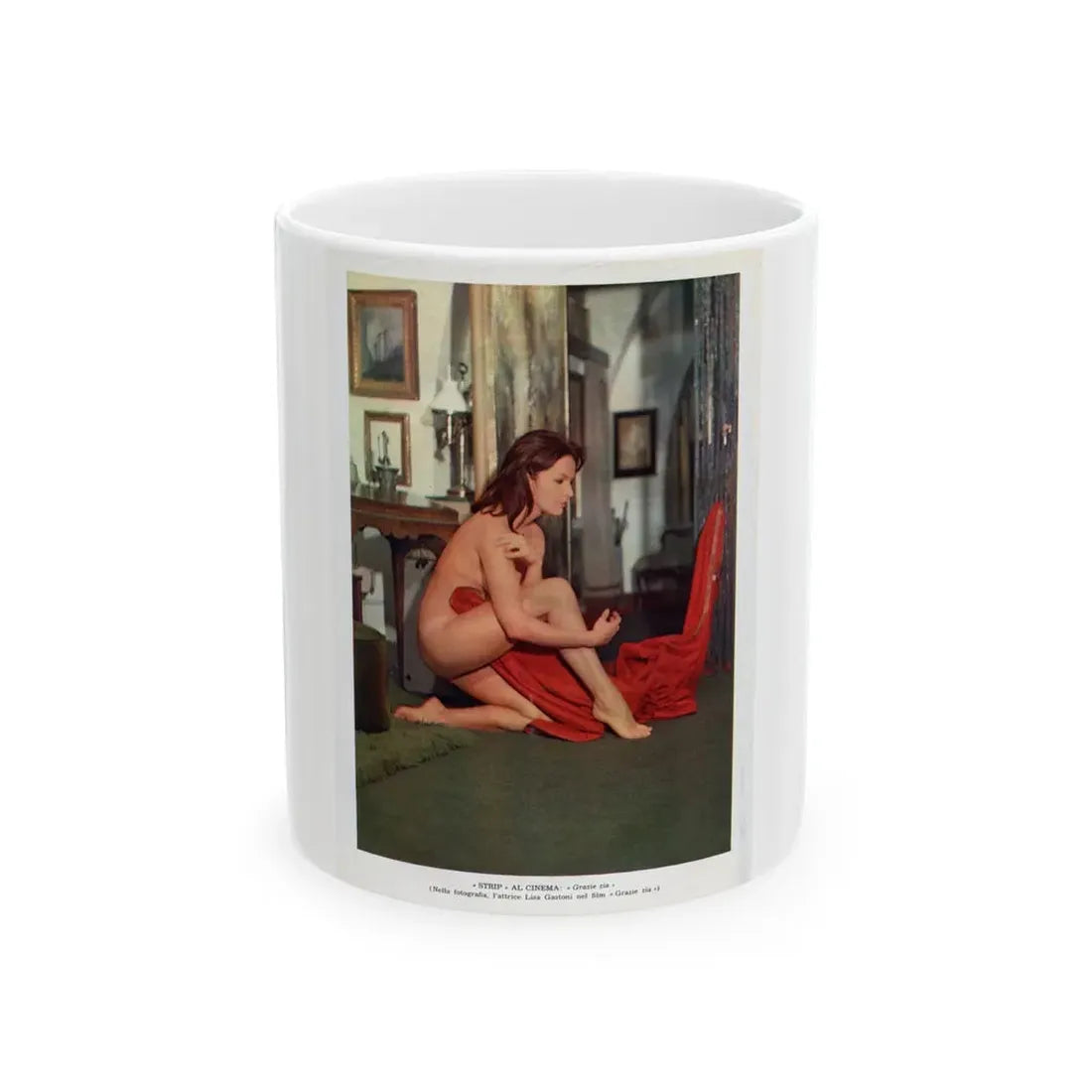 Lisa Gastoni #36 (Vintage Female Icon) White Coffee Mug 11oz - Go Mug Yourself
