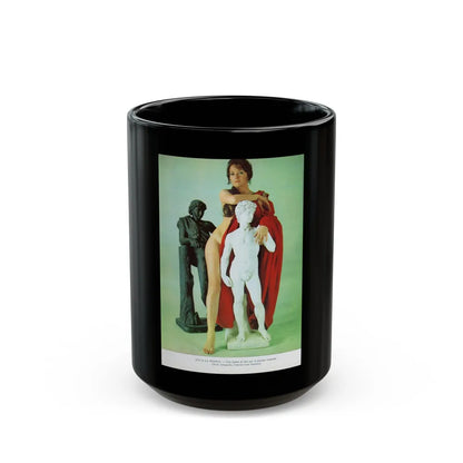 Lisa Gastoni #37 (Vintage Female Icon) Black Coffee Mug-15oz-Go Mug Yourself