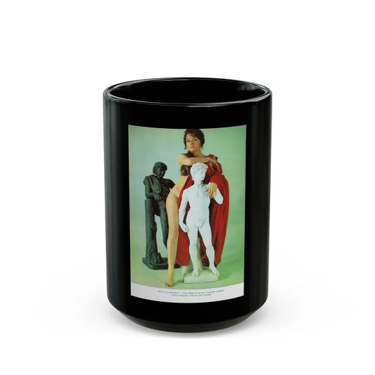 Lisa Gastoni #37 (Vintage Female Icon) Black Coffee Mug 15oz - Go Mug Yourself