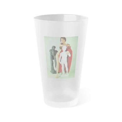 Lisa Gastoni #37 (Vintage Female Icon) Frosted Pint Glass 16oz 16oz Frosted - Go Mug Yourself