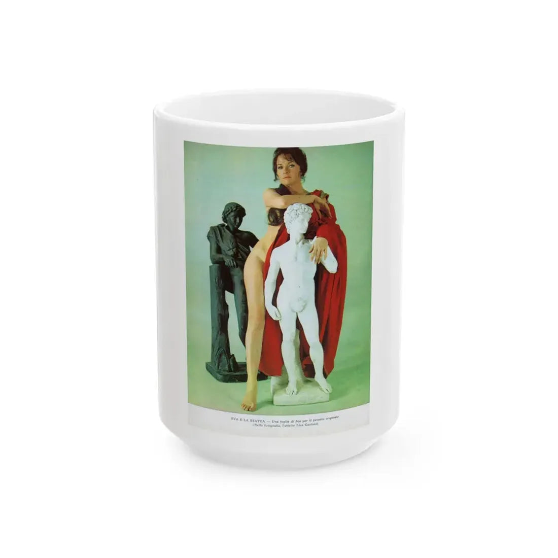 Lisa Gastoni #37 (Vintage Female Icon) White Coffee Mug 15oz - Go Mug Yourself