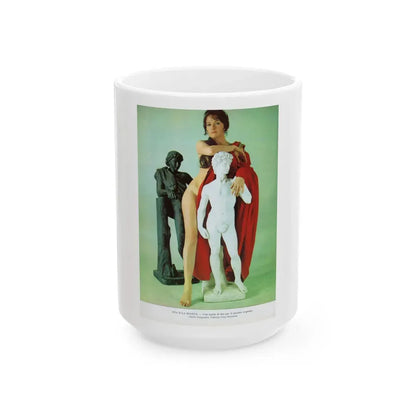 Lisa Gastoni #37 (Vintage Female Icon) White Coffee Mug 15oz - Go Mug Yourself