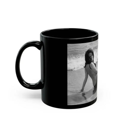 Lisa Gastoni #38 (Vintage Female Icon) Black Coffee Mug - Go Mug Yourself