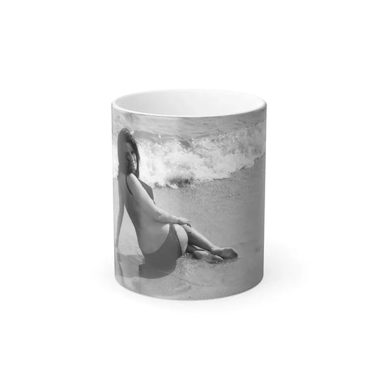 Lisa Gastoni #38 (Vintage Female Icon) Color Changing Coffee Mug 11oz - Go Mug Yourself