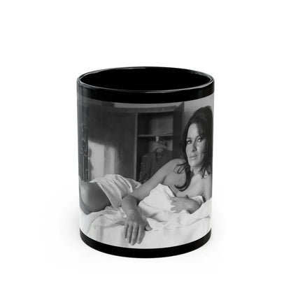 Lisa Gastoni #41 (Vintage Female Icon) Black Coffee Mug-11oz-Go Mug Yourself