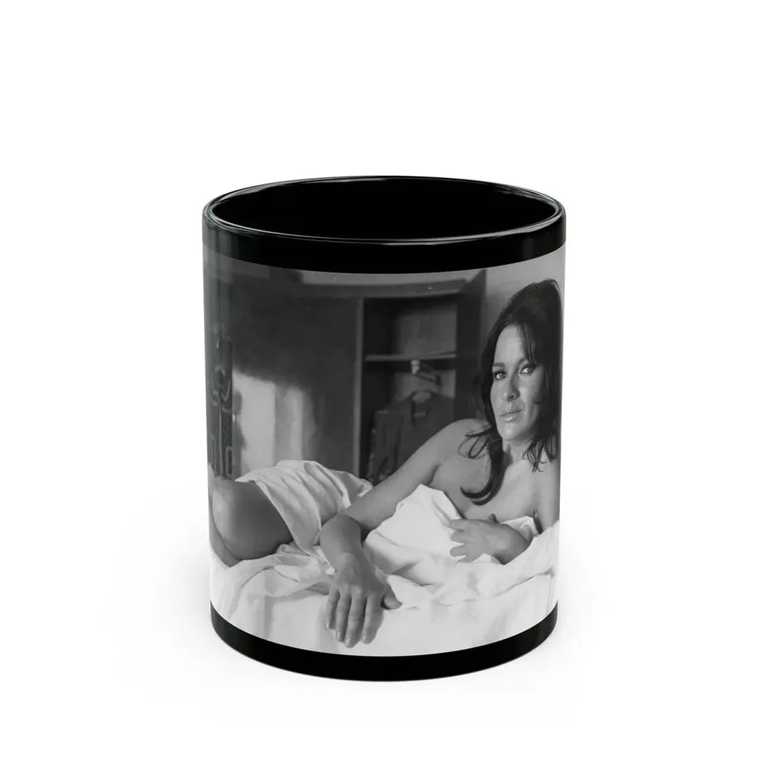 Lisa Gastoni #41 (Vintage Female Icon) Black Coffee Mug 11oz - Go Mug Yourself