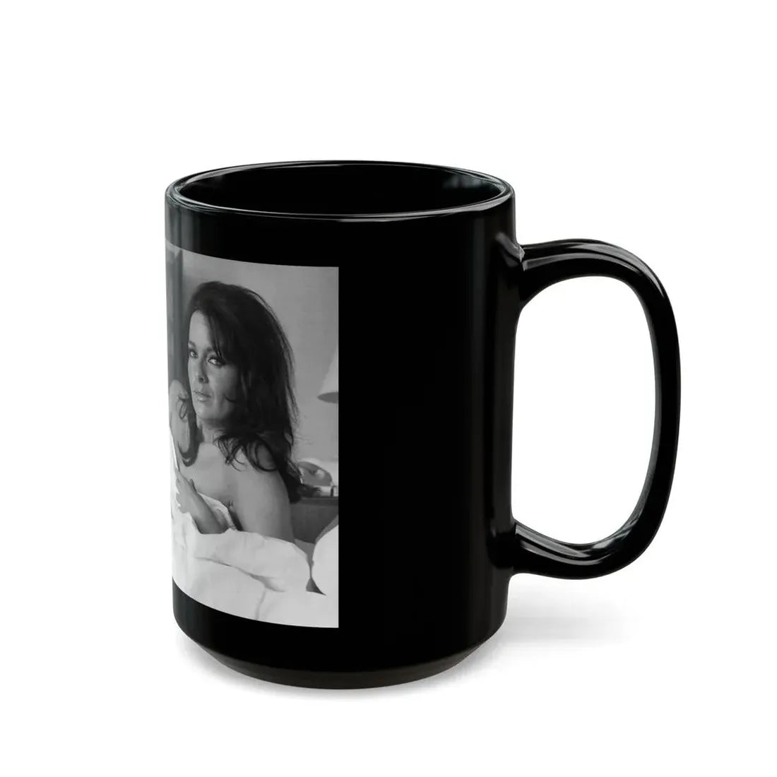 Lisa Gastoni #41 (Vintage Female Icon) Black Coffee Mug - Go Mug Yourself