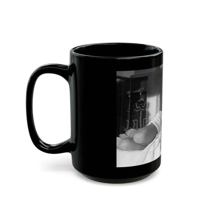 Lisa Gastoni #41 (Vintage Female Icon) Black Coffee Mug - Go Mug Yourself