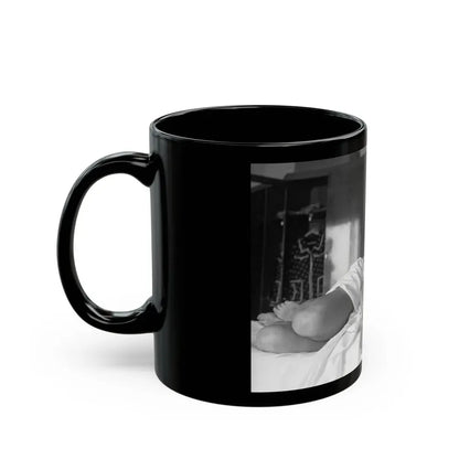 Lisa Gastoni #41 (Vintage Female Icon) Black Coffee Mug - Go Mug Yourself