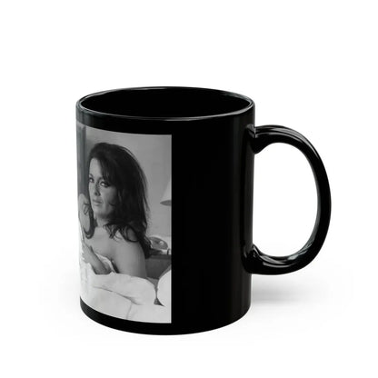 Lisa Gastoni #41 (Vintage Female Icon) Black Coffee Mug - Go Mug Yourself