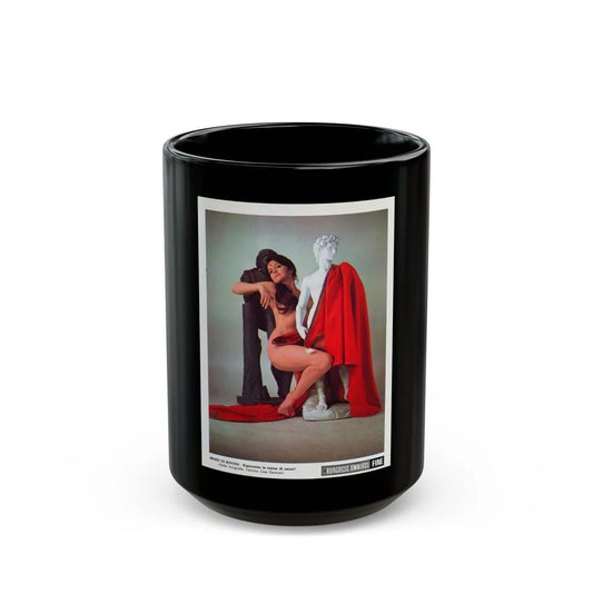 Lisa Gastoni #44 (Vintage Female Icon) Black Coffee Mug-15oz-Go Mug Yourself