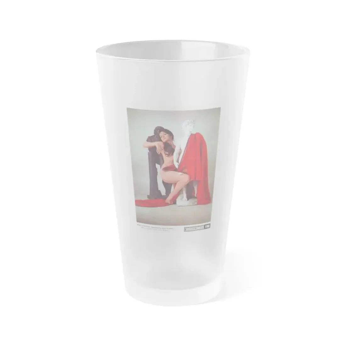 Lisa Gastoni #44 (Vintage Female Icon) Frosted Pint Glass 16oz 16oz Frosted - Go Mug Yourself