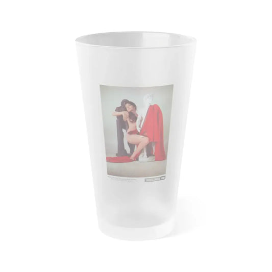 Lisa Gastoni #44 (Vintage Female Icon) Frosted Pint Glass 16oz 16oz Frosted - Go Mug Yourself