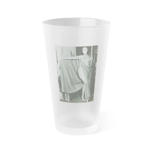 Lisa Gastoni #45 (Vintage Female Icon) Frosted Pint Glass 16oz 16oz Frosted - Go Mug Yourself