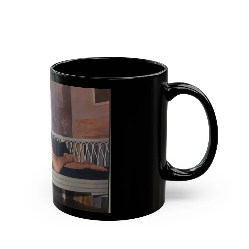 Lisa Gastoni #46 (Vintage Female Icon) Black Coffee Mug-Go Mug Yourself