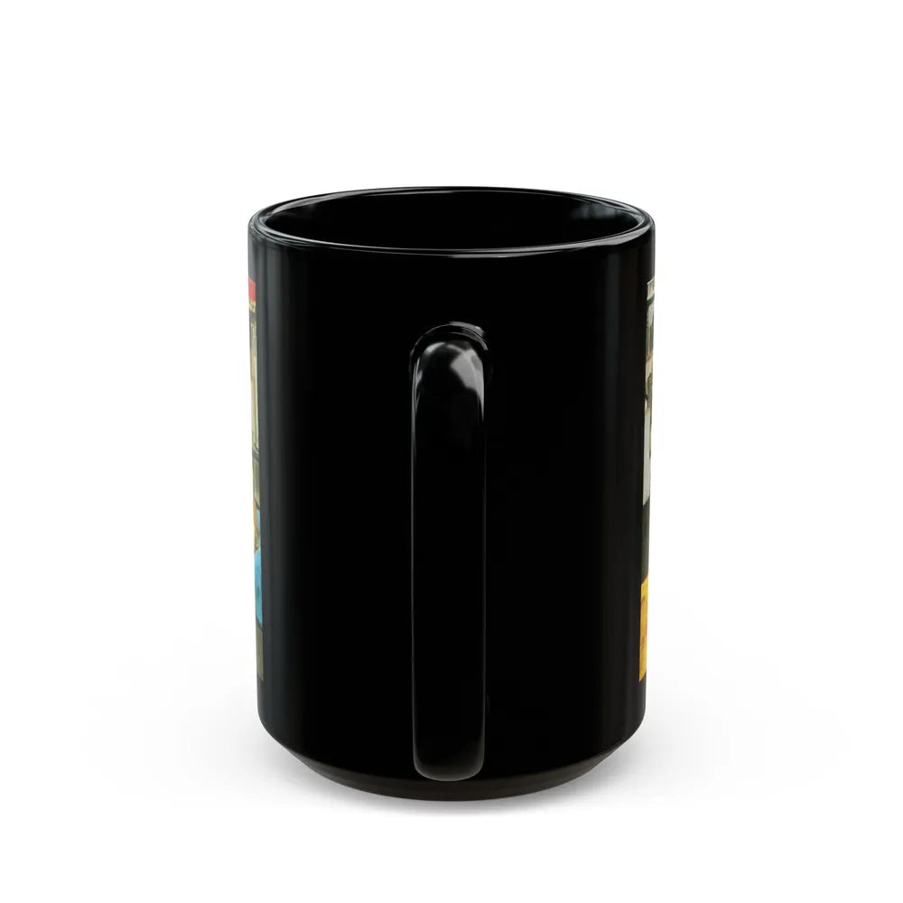 Lisa Gastoni #49 (Vintage Female Icon) Black Coffee Mug-Go Mug Yourself