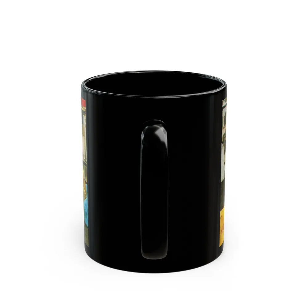 Lisa Gastoni #49 (Vintage Female Icon) Black Coffee Mug-Go Mug Yourself