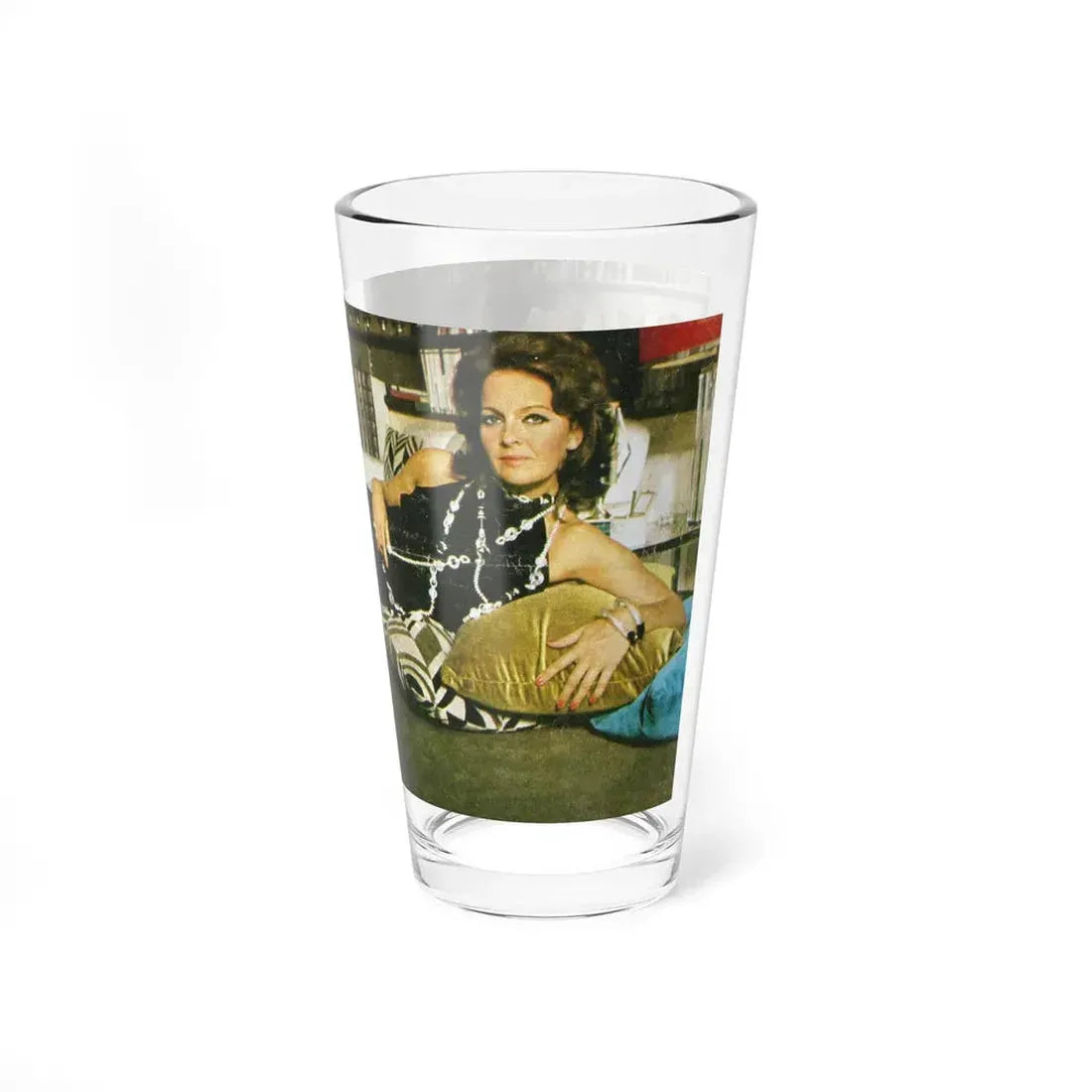 Lisa Gastoni #49 (Vintage Female Icon) Pint Glass 16oz - Go Mug Yourself