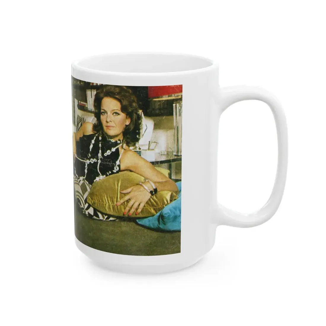 Lisa Gastoni #49 (Vintage Female Icon) White Coffee Mug - Go Mug Yourself