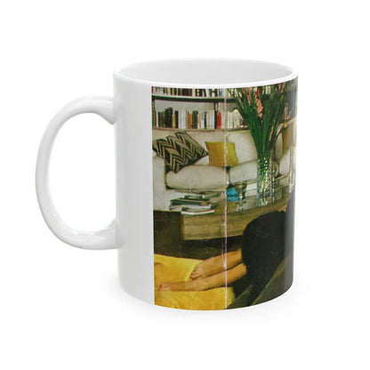 Lisa Gastoni #49 (Vintage Female Icon) White Coffee Mug - Go Mug Yourself