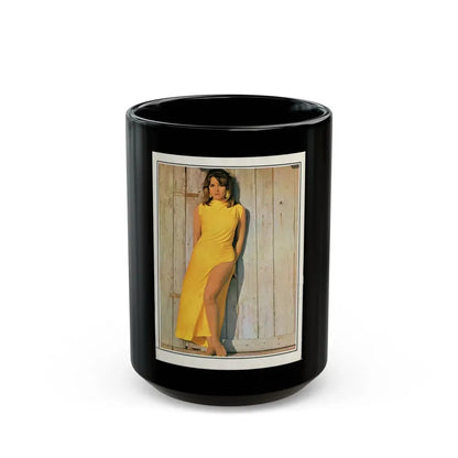 Lisa Gastoni #50 (Vintage Female Icon) Black Coffee Mug 15oz - Go Mug Yourself