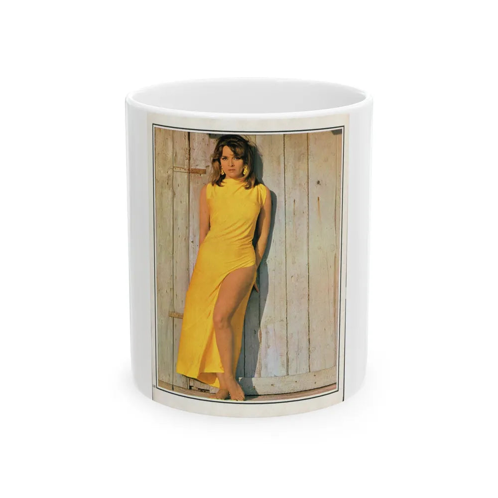 Lisa Gastoni #50 (Vintage Female Icon) White Coffee Mug-11oz-Go Mug Yourself