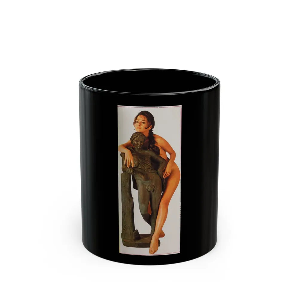 Lisa Gastoni #53 (Vintage Female Icon) Black Coffee Mug-11oz-Go Mug Yourself