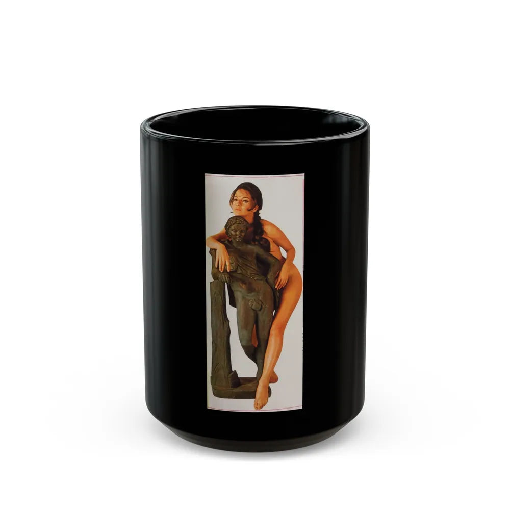 Lisa Gastoni #53 (Vintage Female Icon) Black Coffee Mug-15oz-Go Mug Yourself