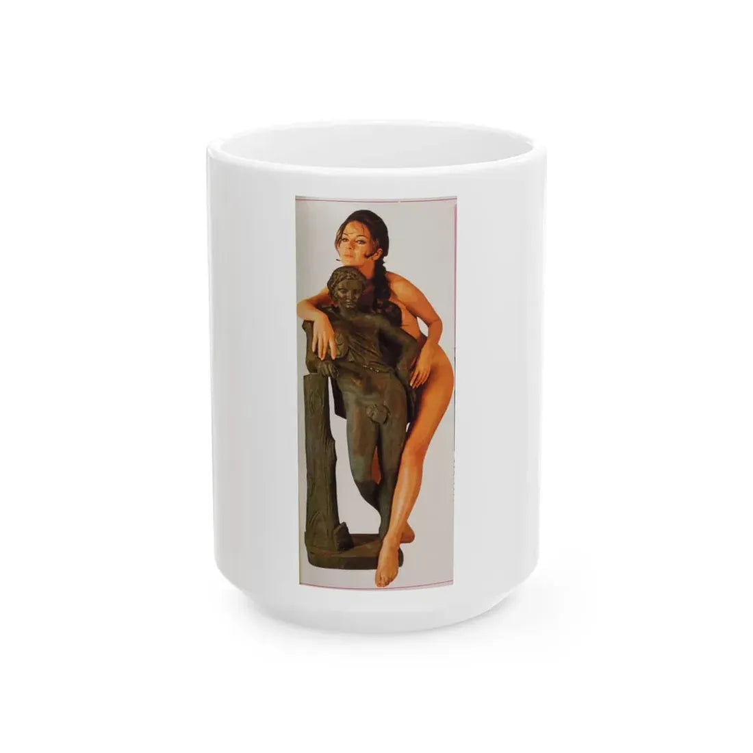 Lisa Gastoni #53 (Vintage Female Icon) White Coffee Mug 15oz - Go Mug Yourself