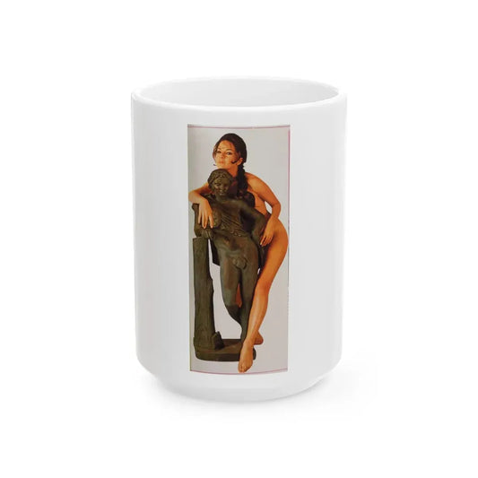 Lisa Gastoni #53 (Vintage Female Icon) White Coffee Mug 15oz - Go Mug Yourself