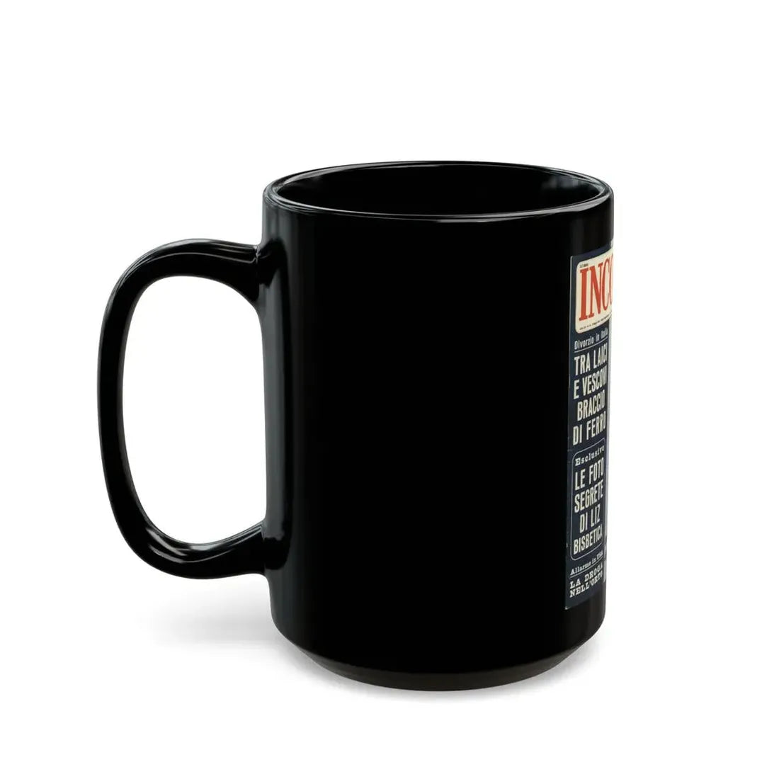Lisa Gastoni #54 - Mag. Cover (Vintage Female Icon) Black Coffee Mug - Go Mug Yourself