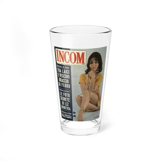 Lisa Gastoni #54 - Mag. Cover (Vintage Female Icon) Pint Glass 16oz 16oz - Go Mug Yourself