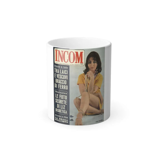 Lisa Gastoni #54 - Mag. Cover (Vintage Female Icons) Color Changing Mug 11oz-11oz-Go Mug Yourself
