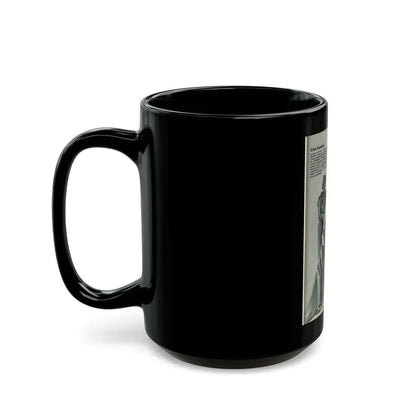 Lisa Gastoni #55 (Vintage Female Icon) Black Coffee Mug - Go Mug Yourself