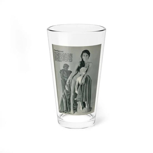 Lisa Gastoni #55 (Vintage Female Icon) Pint Glass 16oz 16oz - Go Mug Yourself